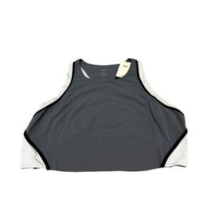 NIKE Womens Yoga Dri-fit Luxe Cropped Tank Top Blue Training 1X